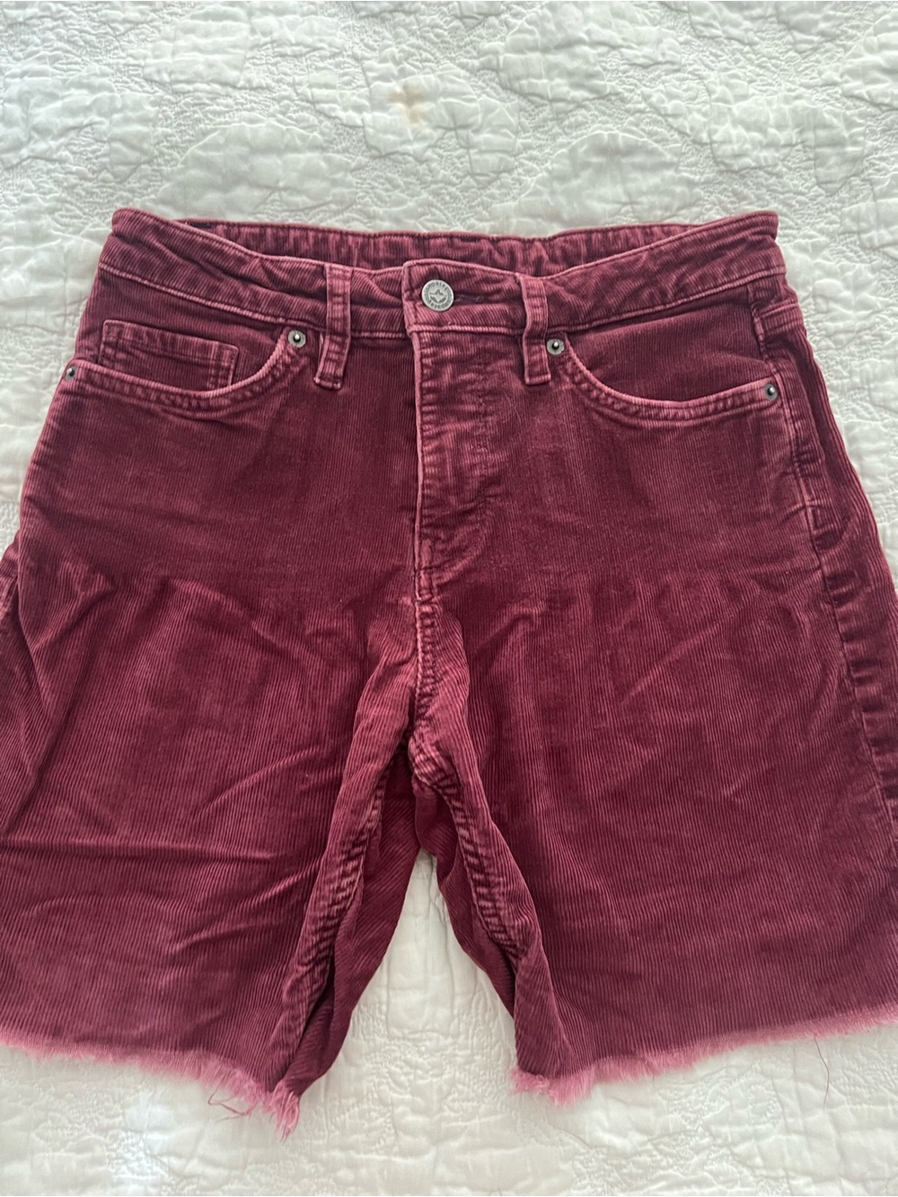 Patagonia Women's Burgundy Corduroy Jean Shorts